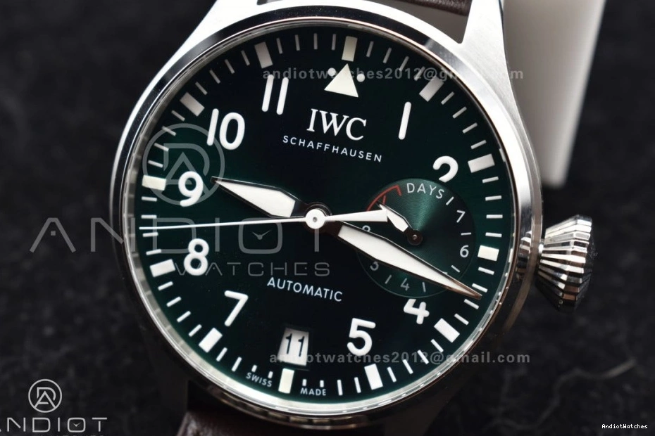 Brown IW500901 on Big Edition Real Strap A Pilot Best HighQuality ZF 524 Leather 0331